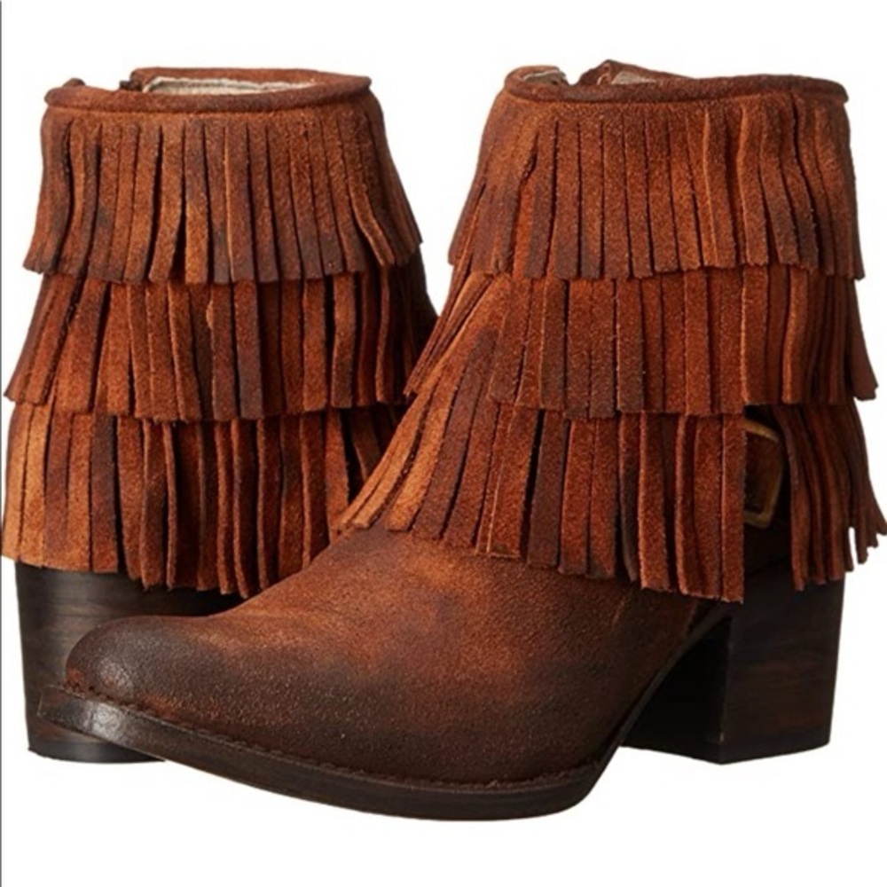 Freebird By Steven Belle fringe suede size 7